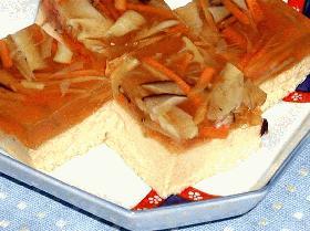 華やかでも簡単2段重ねの卵豆腐