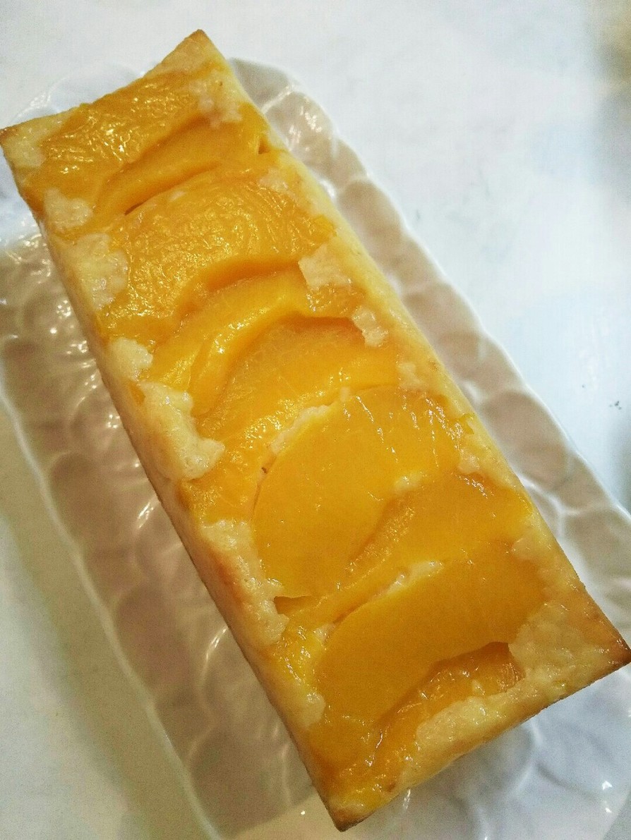 黄桃 サラダ油 パウンドケーキの画像