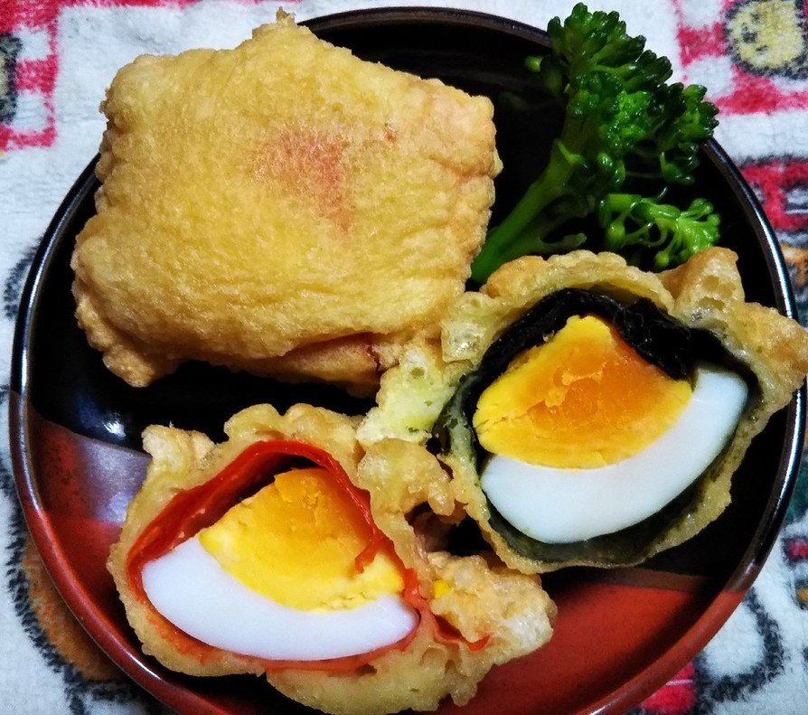 お弁当に♪簡単！ゆで卵天ぷらinベジートの画像