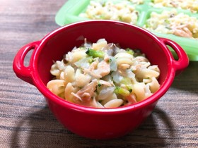 【離乳食】鮭のクリームパスタ