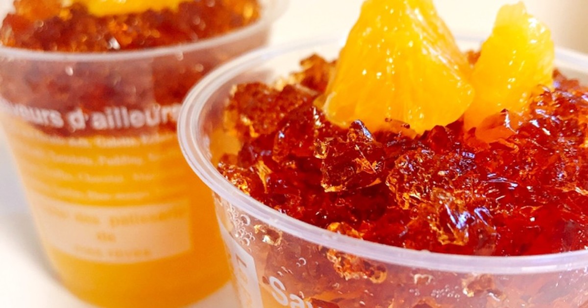 オレンジゼリー クラッシュ紅茶ゼリー添え レシピ 作り方 By かとぱ クックパッド 簡単おいしいみんなのレシピが349万品