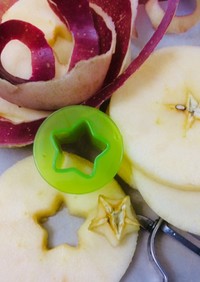 自己流りんごの芯取り方法