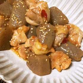 簡単!常備菜!鶏肉とこんにゃくの甘辛煮