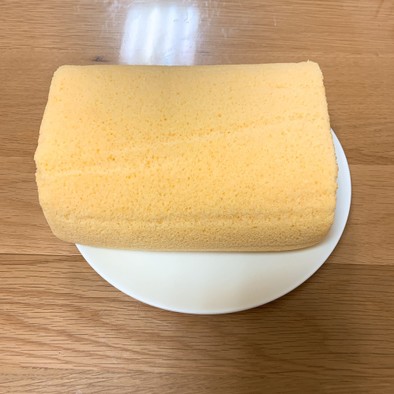 大豆粉のロールケーキの写真