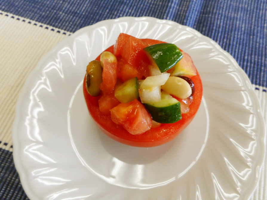 トマトのカップサラダの画像