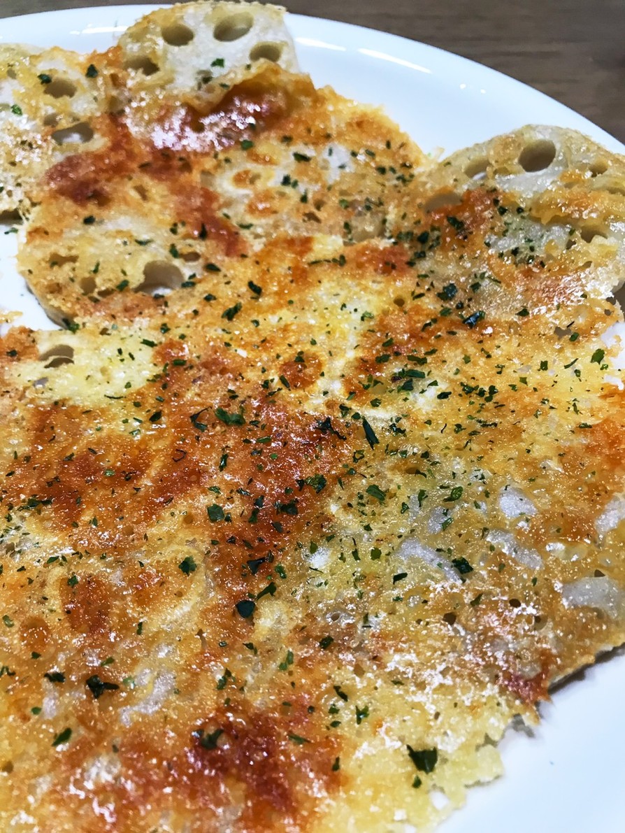 レンコンパリパリチーズ焼きの画像