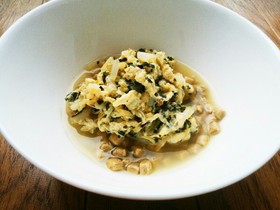 犬ご飯 ほうれん草ともやしの卵とじ