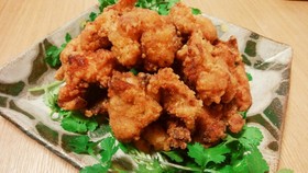 カリカリジューシー♪もも肉の唐揚げ