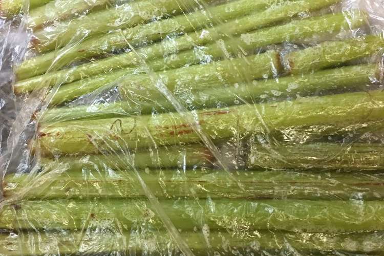 ふきの簡単な下処理 ポリ袋使用 レシピ 作り方 By 中島ぽちぃ クックパッド 簡単おいしいみんなのレシピが349万品