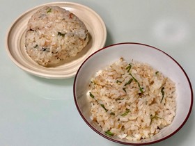 簡単☆大葉ごま梅おかかごはん