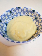 レンジで簡単!豆乳カスタードクリームの写真