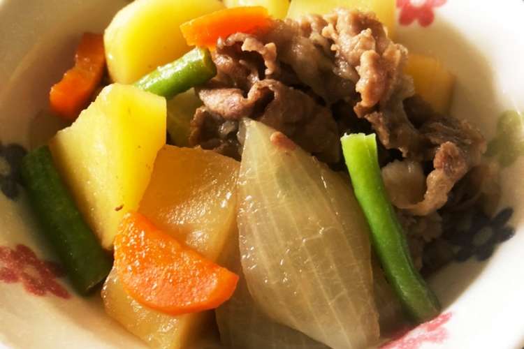 肉じゃが 水 ダシ要らず レシピ 作り方 By Magu クックパッド
