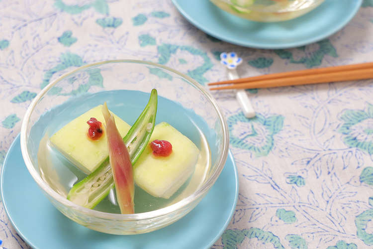 夏のおもてなしに 冬瓜の冷製お吸い物 レシピ 作り方 By Dグルメ クックパッド 簡単おいしいみんなのレシピが357万品