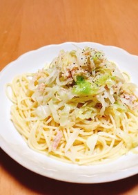 ニンニク無し！キャベツとツナだけのパスタ