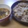 鶏皮ポン酢&中華スープ
