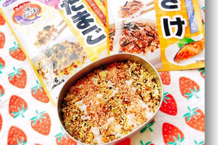 しましま ふりかけご飯 レシピ 作り方 By あやちん０８１６ クックパッド 簡単おいしいみんなのレシピが352万品