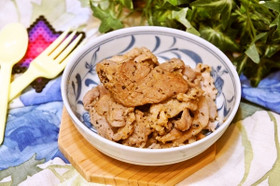 作り置きやお弁当に!2工程で豚の香り炒め