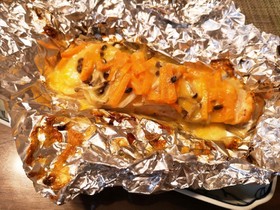 嫁ごはん。鮭のホイル焼き