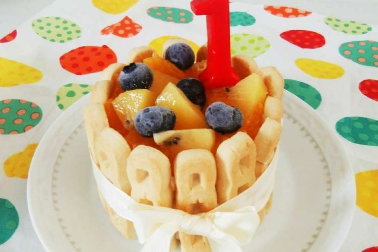 ヨーグルトと食パンで 1歳の誕生日ケーキ レシピ 作り方 By Choco クックパッド