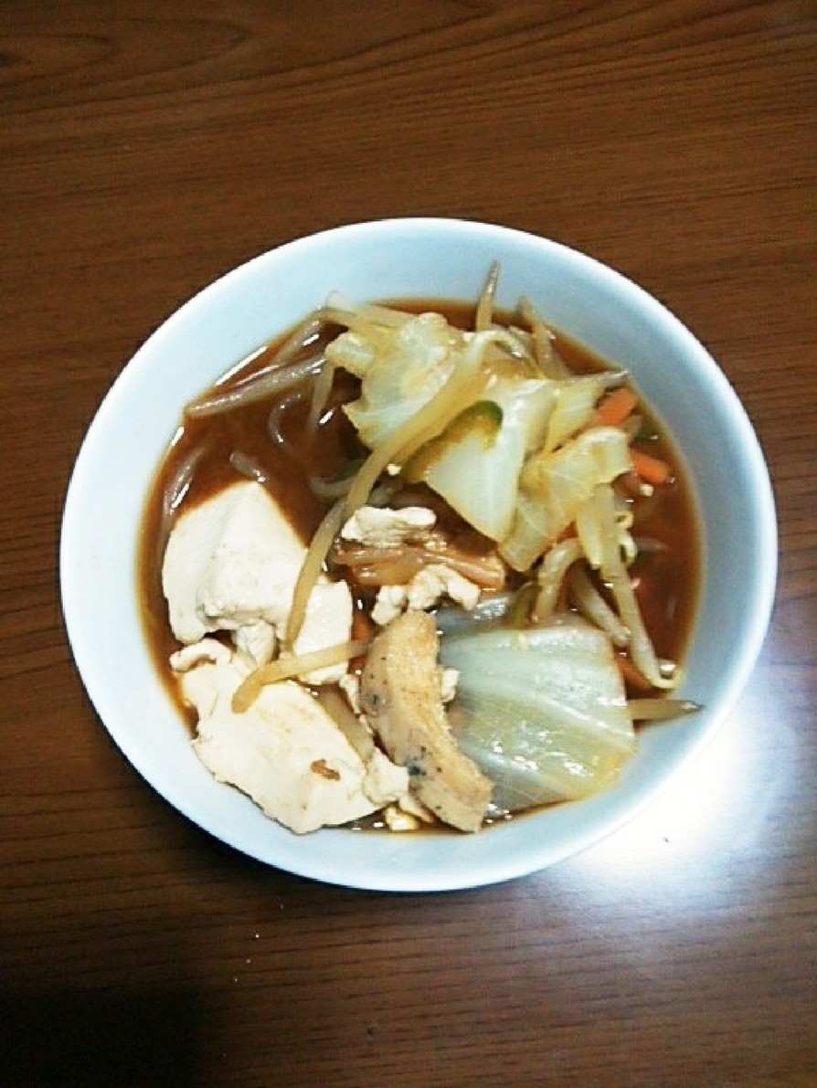 豆腐としらたきの野菜チキン味噌汁(仮)の画像