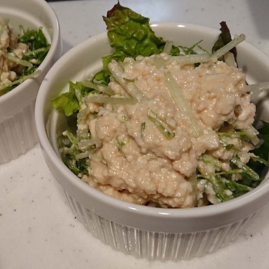 白和え風水菜サラダの画像