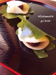 親子で作ろう♡基本の柏餅の写真