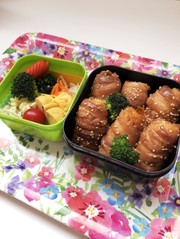 がっつり肉巻きおにぎり弁当☆の写真