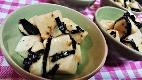 簡単【コロコロ長芋のマスタード醤油和え】