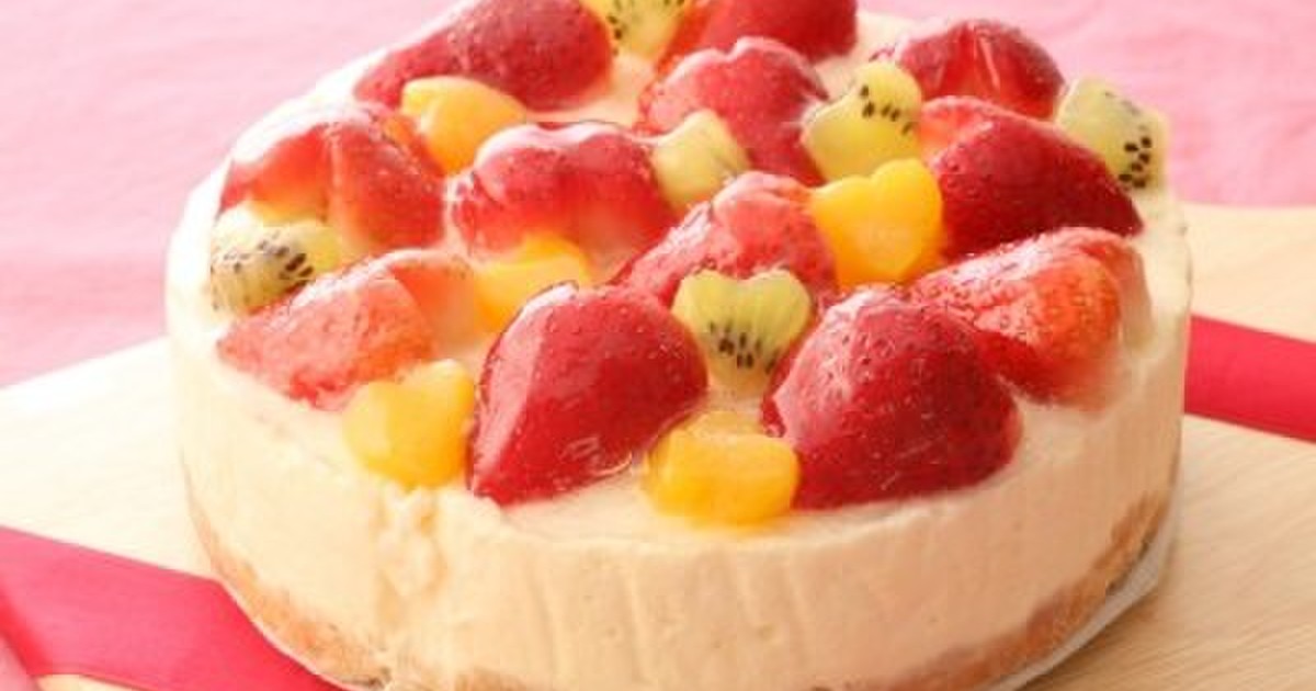 いちごのレアチーズケーキ レシピ 作り方 By ジェリフレシピ クックパッド