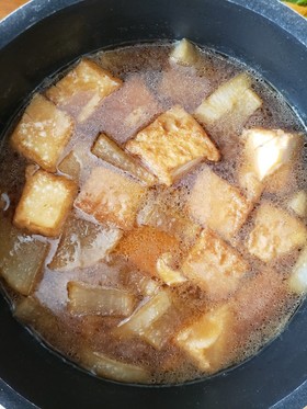 厚揚げと大根の味噌煮