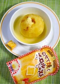 レンジで簡単！焼きリンゴ☆チロルチョコ