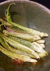 イタドリの新芽 和え物 わさび醤油