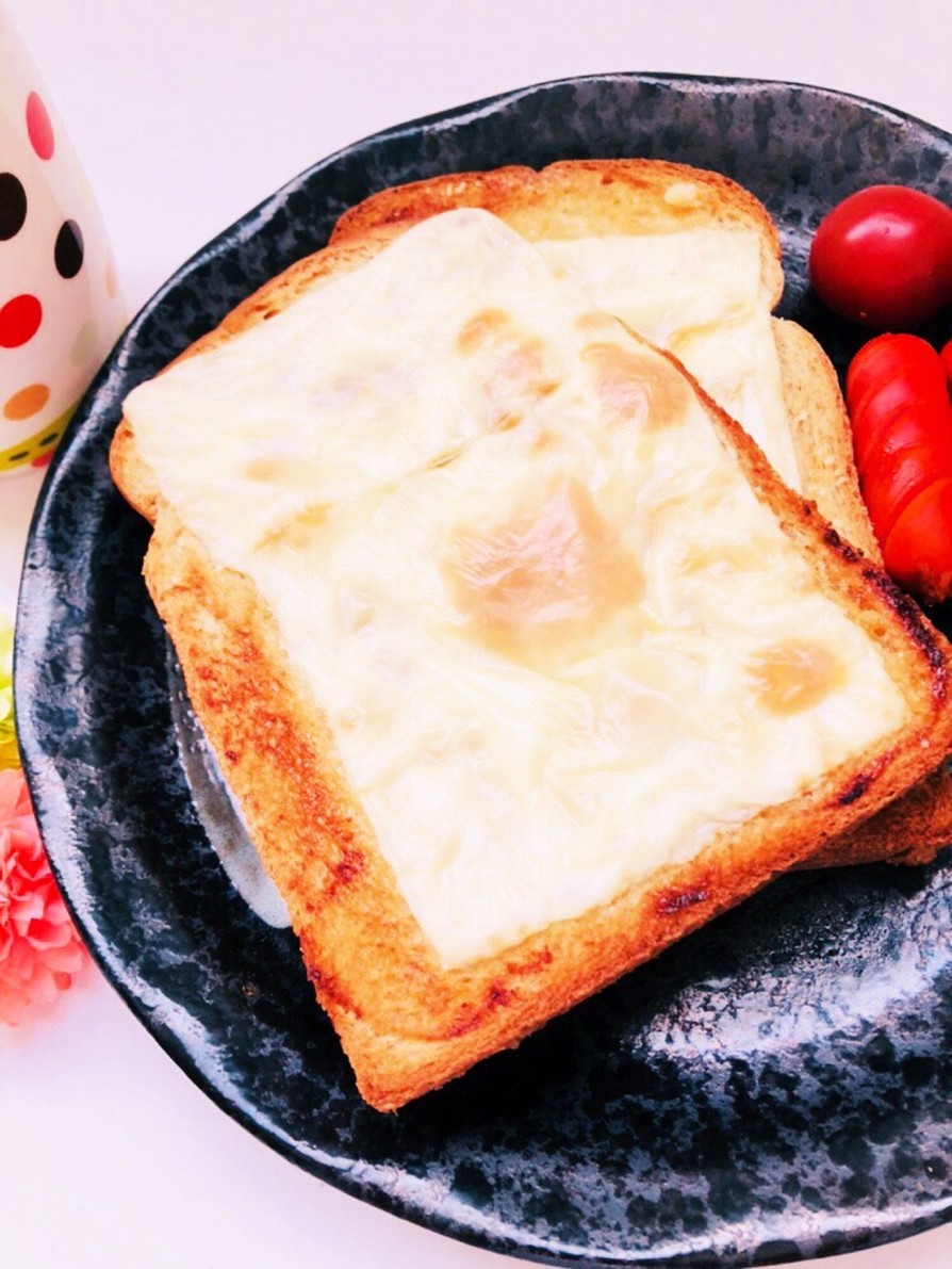 五平餅風味噌マヨチーズトースト☆の画像