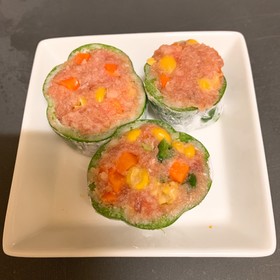 ミニピーマンの肉詰め