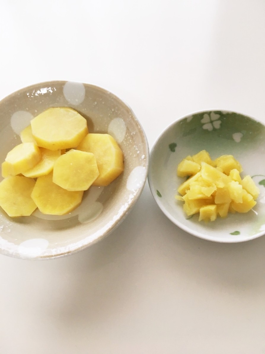 離乳食 さつまいものレモン煮の画像