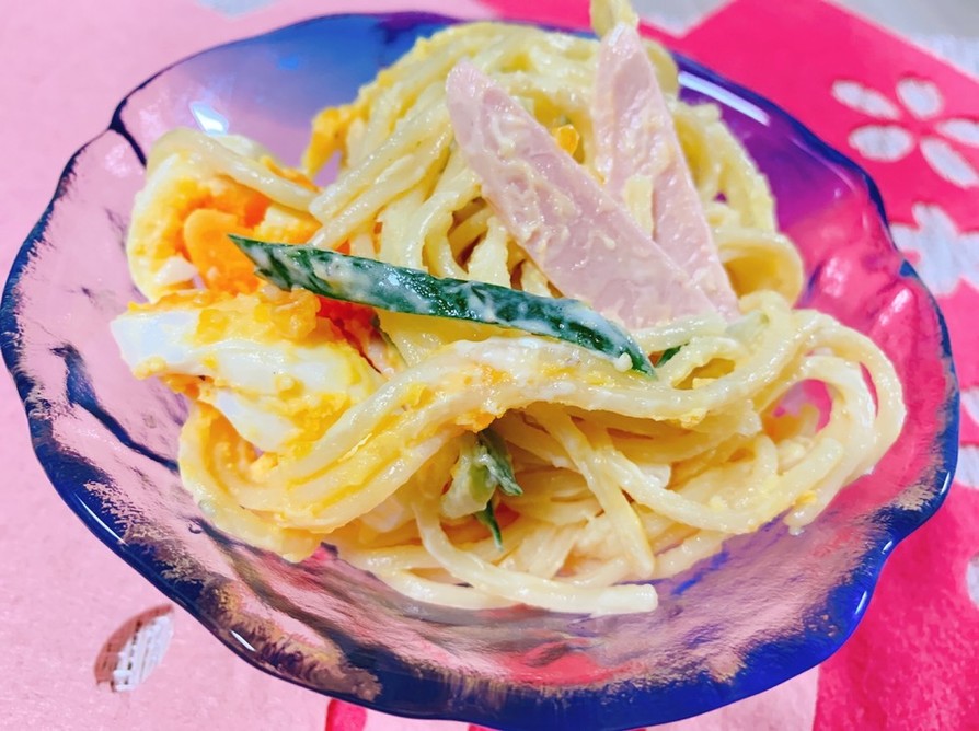 スパゲティサラダ☆かくし味は麺つゆ☆の画像