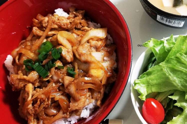 ヨシダソースで簡単 豚のスタミナ丼 レシピ 作り方 By Yxxxichan クックパッド 簡単おいしいみんなのレシピが360万品