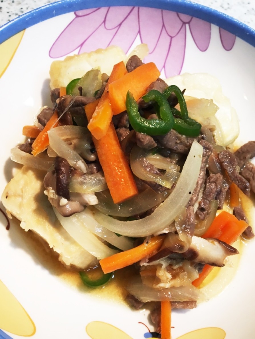 ハンパ野菜で肉豆腐の画像