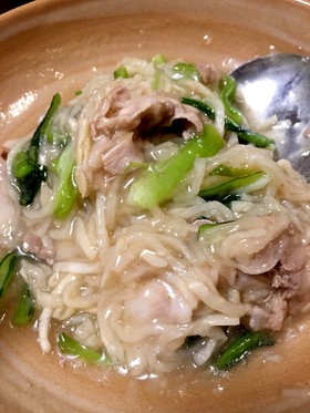 切り干し大根と小松菜の中華あんかけ
