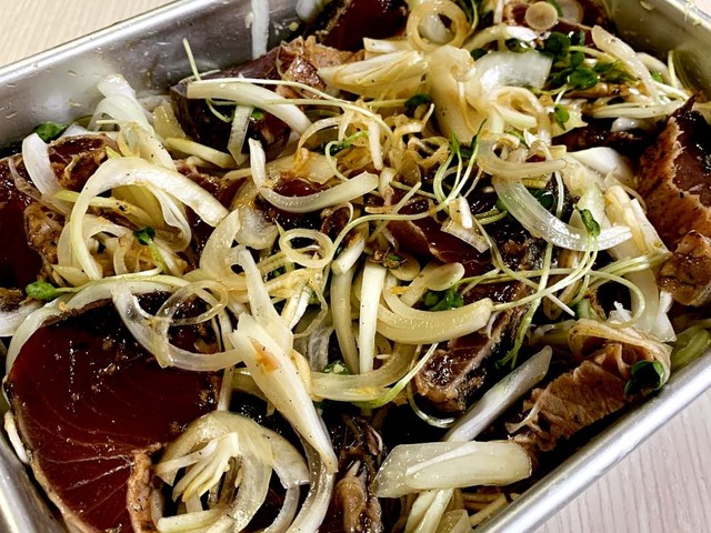 鰹のたたき漬け レシピ 作り方 By Cookjack 世 クックパッド 簡単おいしいみんなのレシピが353万品