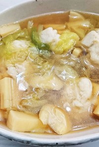 春キャベツとタケノコの食べるスープ