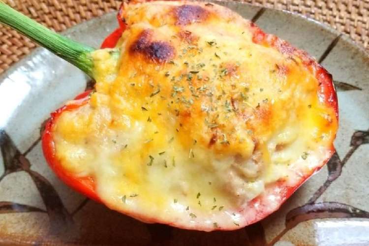 パプリカのツナ チーズ焼き レシピ 作り方 By 春菜食堂y クックパッド 簡単おいしいみんなのレシピが360万品