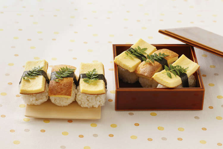 お寿司屋さん風 たまごのお寿司 レシピ 作り方 By サラヤ株式会社 クックパッド 簡単おいしいみんなのレシピが354万品