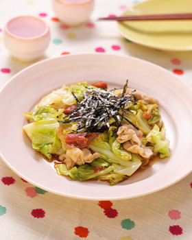 キャベツと豚肉のさっぱり☆梅炒め