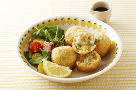 とうもろこしと枝豆の焼きおからコロッケ