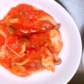 初心者でも大丈夫!鶏ササミのトマト煮