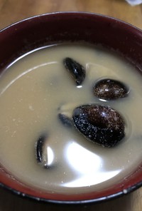 宝貝（うまんこ）の味噌汁と食べ方