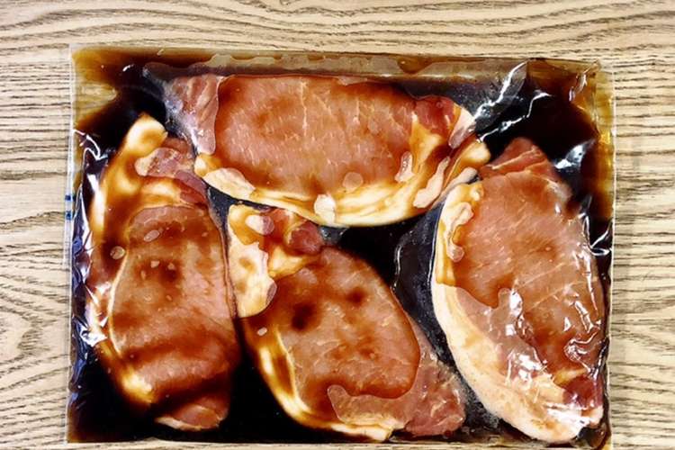 トンテキ 下味冷凍 レシピ 作り方 By 真奈 クックパッド 簡単おいしいみんなのレシピが356万品