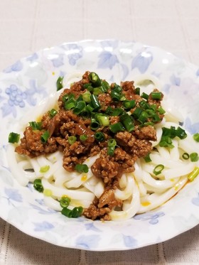 ☆うどんで作る♪汁無し担々麺☆