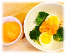 甘酒ドレッシング温サラダ